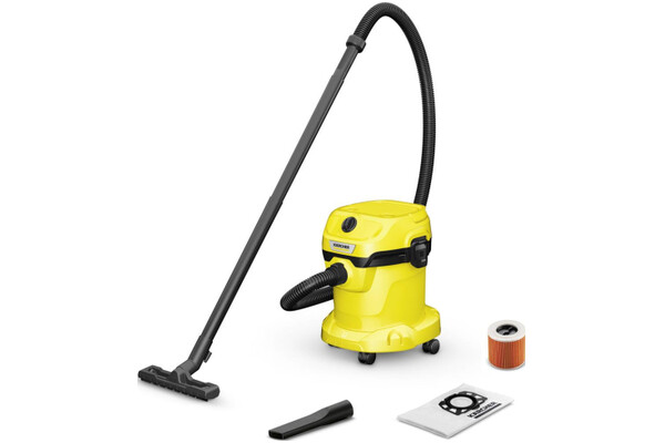 Odkurzacz Karcher WD2 Plus tradycyjny bezworkowy 1000W żółto-czarny