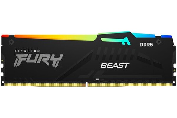 Pamięć RAM Kingston Fury Black Beast RGB 32GB DDR5 6000MHz Z radiatorem 1.4V 30CL