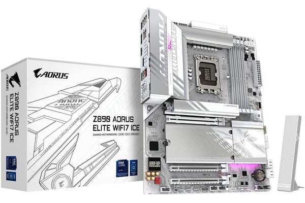 Płyta główna GIGABYTE Z890 Aorus Elite Ice WiFi Socket 1851 Intel Z890 DDR5 ATX