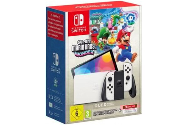 Konsola Nintendo Switch OLED 64GB biały + Super Mario