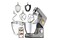 Robot planetarny KENWOOD KWL90.594SI Titanium Chef Patissier 1400W