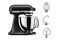 Robot planetarny KitchenAid 5KSM125EBM 300W