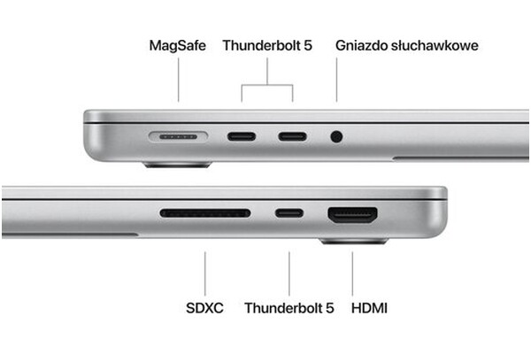 Laptop Apple MacBook Pro 14.2" Apple M4 Pro M4 Pro (16 rdz.) 24GB 512GB SSD macOS Sequoia srebrny