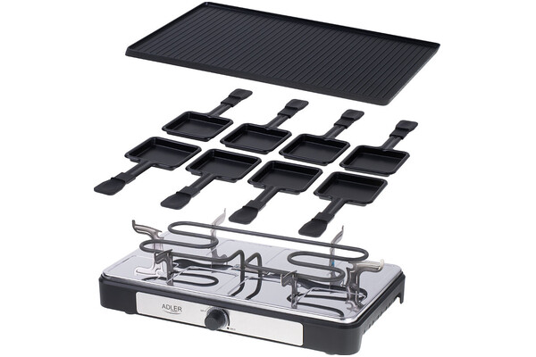 Grill elektryczny Stołowy, Raclette Adler AD6616 1400W