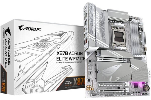 Płyta główna GIGABYTE X870 Aorus Elite Ice Socket AM5 AMD X870 DDR5 ATX