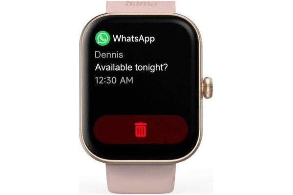 Smartwatch Hama Fit Watch 5000 1.65" różowo-złoty