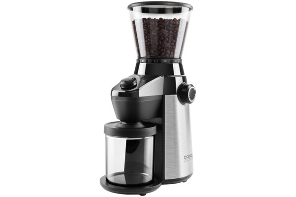 Młynek do kawy żarnowy CASO Germany Barista Flavour czarno-srebrny