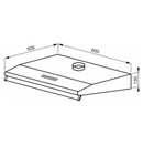Okap kuchenny Podszafkowy AMICA OSC6112W