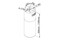 Okap kuchenny wyspowy - tuba AMICA OWC4241OW