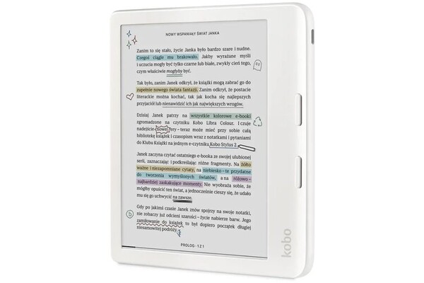 Czytnik Kobo Libra Colour 32GB biały - bez reklam
