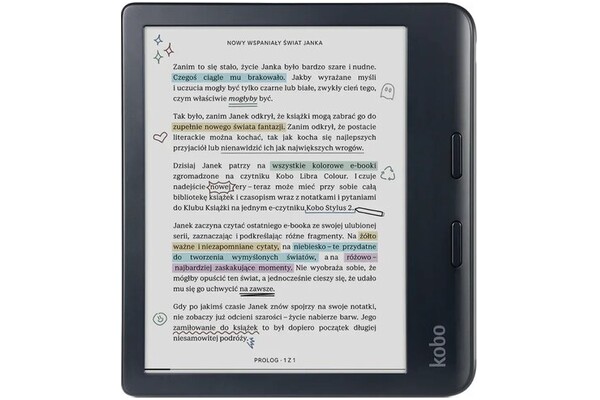 Czytnik Kobo Libra Colour 32GB czarny - bez reklam