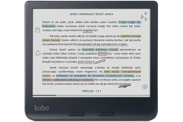 Czytnik Kobo Libra Colour 32GB czarny - bez reklam