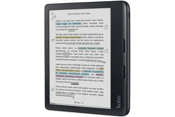 Czytnik Kobo Libra Colour 32GB czarny - bez reklam