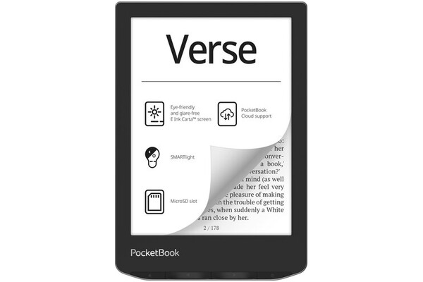 Czytnik PocketBook Verse 8GB szary - bez reklam