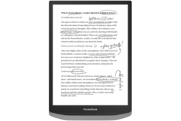 Czytnik PocketBook InkPad X Pro 32GB szary - bez reklam