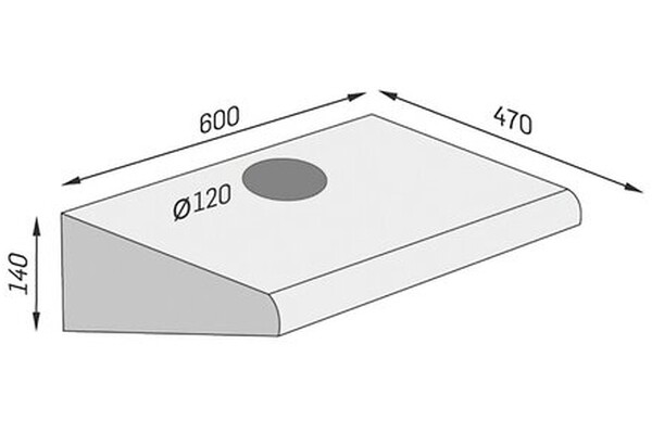 Okap kuchenny Podszafkowy Concept OPP1060