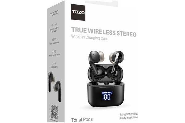 Słuchawki TOZO T20 Pods Dokanałowe Bezprzewodowe czarny