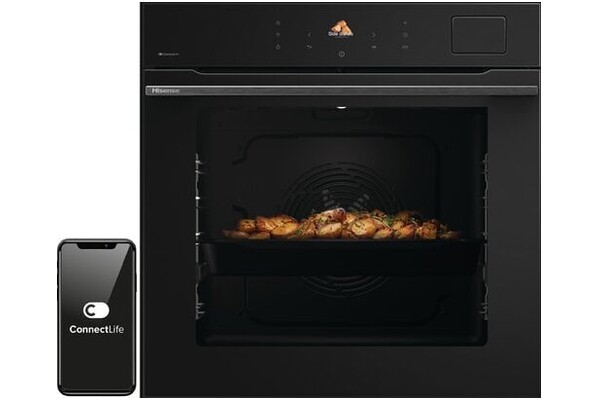 Piekarnik do zabudowy Hisense BAS614P8B elektryczny Parowy czarny
