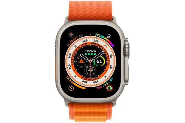 Smartwatch Apple Watch Ultra 1.75" Pomarańczowo-tytanowy