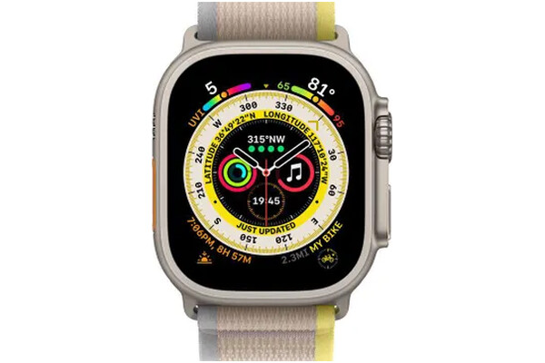 Smartwatch Apple Watch Ultra 1.75" beżowo-tytanowy