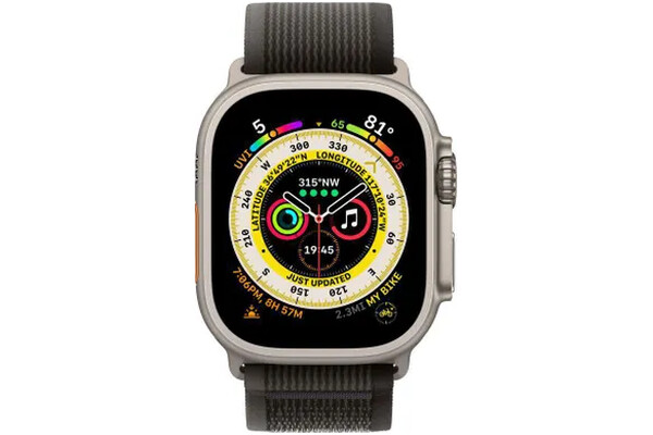 Smartwatch Apple Watch Ultra 1.75" Szaro-tytanowy