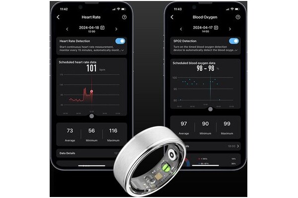 Smartring OneRing 59 mm rozmiar 19 srebrny