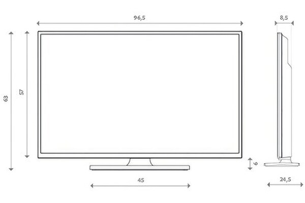 Telewizor HYUNDAI FLM43TS349SMART 43" Full HD