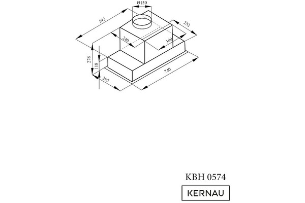 Okap kuchenny Wkład KERNAU KBH0574