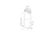 Okap kuchenny Wyspowy VDB Tube IX Glass