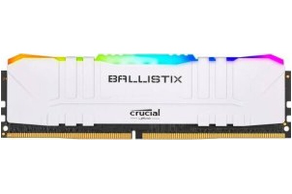 Pamięć RAM Crucial Ballistix White RGB 8GB DDR4 3200MHz Z radiatorem