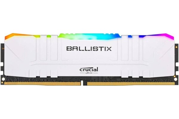 Pamięć RAM Crucial Ballistix White RGB 8GB DDR4 3200MHz Z radiatorem