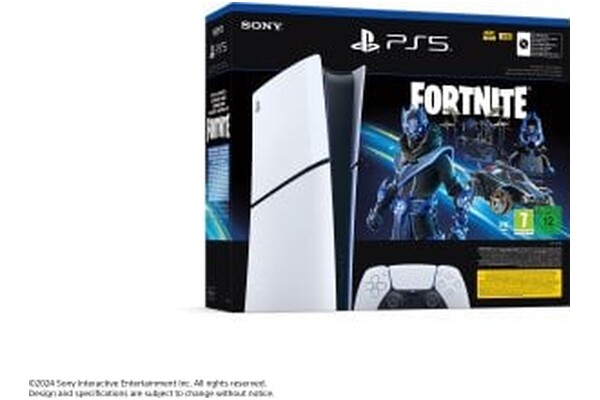 Konsola Sony PlayStation 5 Slim Digital 1TB biały + Fortnite