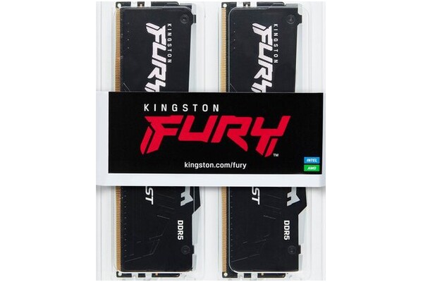 Pamięć RAM Kingston Fury Black Beast RGB 64GB DDR5 6000MHz Z radiatorem 1.4V 30CL