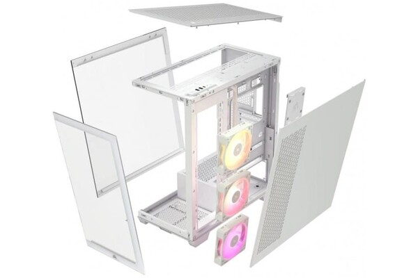 Obudowa PC CORSAIR 3500X iCue Midi Tower biały