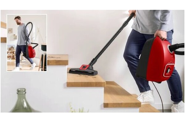 Odkurzacz Bosch BGL41PET2H tradycyjny workowy 700W czerwono-czarny