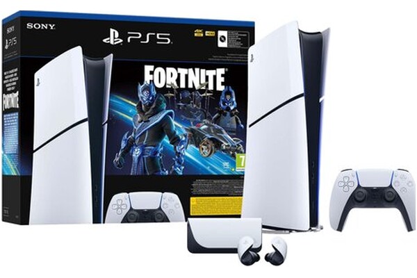 Konsola Sony PlayStation 5 Slim Digital biało-czarny + słuchawki SONY Bezprzewodowe