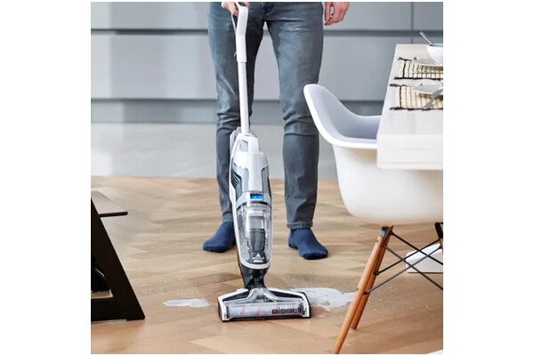 Odkurzacz BISSELL 25881 CrossWave Advanced pionowy bezworkowy 255W Biało-szary
