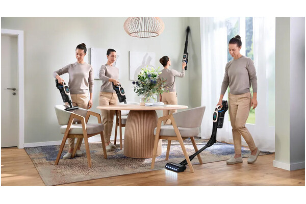 Odkurzacz Bosch BBS1041RBA Unlimited pionowy z pojemnikiem Czarno-różowy