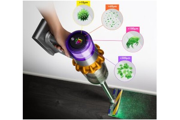 Odkurzacz DYSON V15 Absolute Detect pionowy z pojemnikiem grafitowy