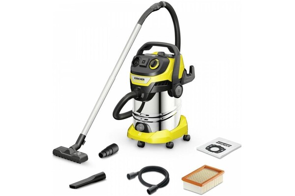 Odkurzacz Kärcher WD6P tradycyjny z pojemnikiem 1300W żółty