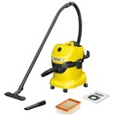 Odkurzacz Kärcher WD4V tradycyjny z pojemnikiem 1000W żółty