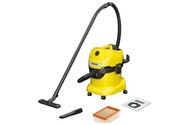 Odkurzacz Kärcher WD4V tradycyjny z pojemnikiem 1000W żółty