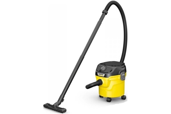 Odkurzacz Kärcher WD1W tradycyjny z pojemnikiem 1000W żółty