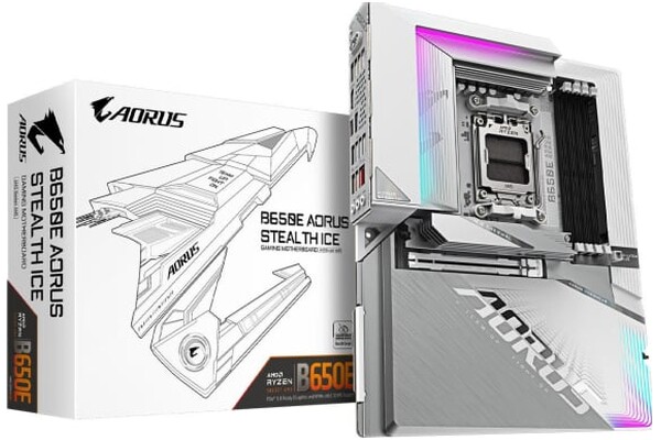 Płyta główna GIGABYTE B650E Aorus Ice Socket AM5 AMD B650 DDR5 ATX