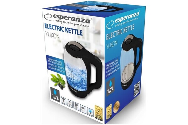 Czajnik elektryczny Esperanza EKK025K 1.7l 1500W
