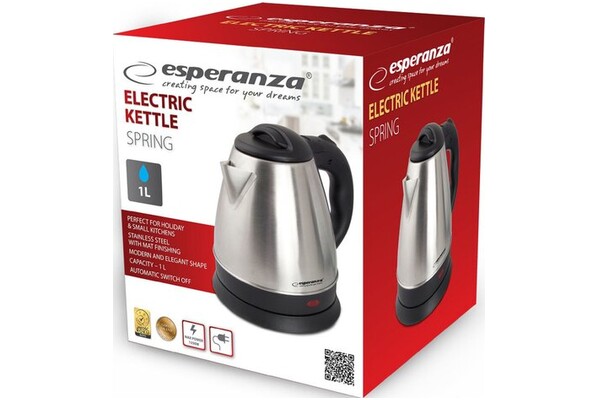 Czajnik elektryczny Esperanza EKK116X 1l 1350W