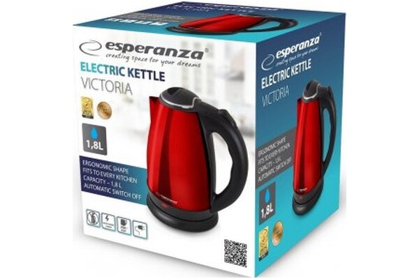 Czajnik elektryczny Esperanza EKK113R 1.8l 1800W