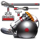 Odkurzacz DYSON Cinetic Big Ball Multifloor 2 tradycyjny z pojemnikiem 700W Szaro-żółty