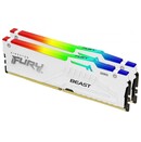 Pamięć RAM Kingston Fury White Renegade RGB 64GB DDR5 6000MHz Z radiatorem 1.44V 30CL