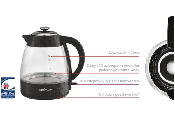 Czajnik elektryczny OPTIMUM CJS3510 1.7l 2200W